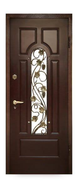 Металлическая входная дверь МДФ/МДФ с ковкой 1714