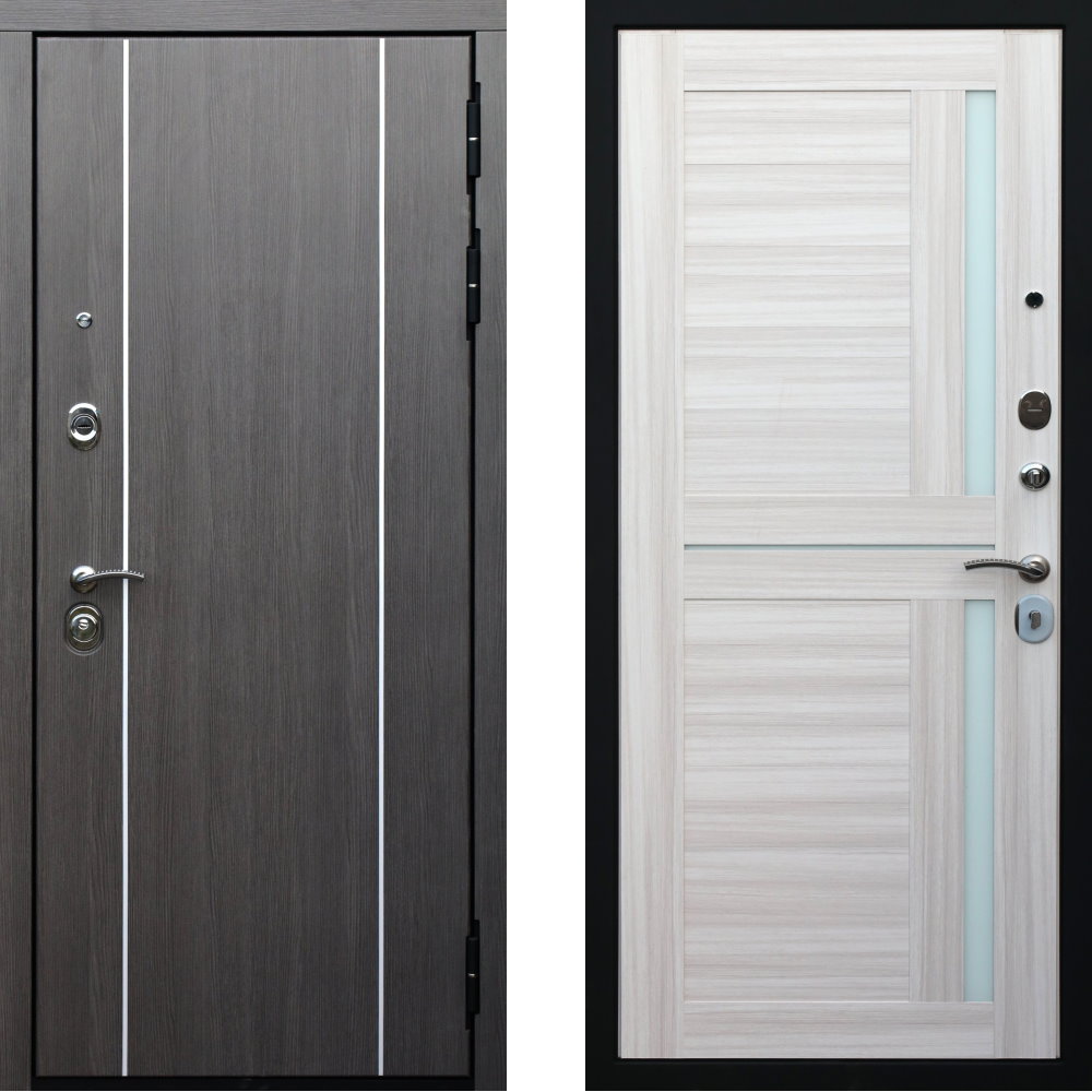 Стальная входная взломостойкая дверь МДФ 3128