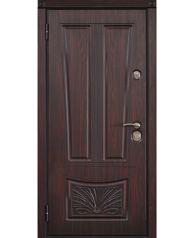 Стальная входная дверь МДФ с панелью винорит 3020