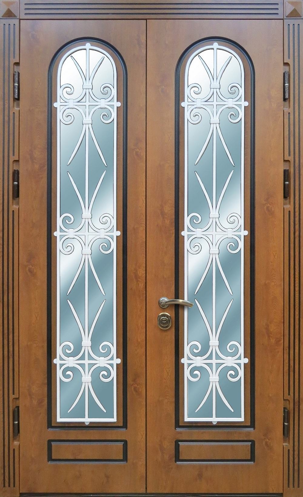 Дверь стальная Тамбурная/МДФ с ковкой 501