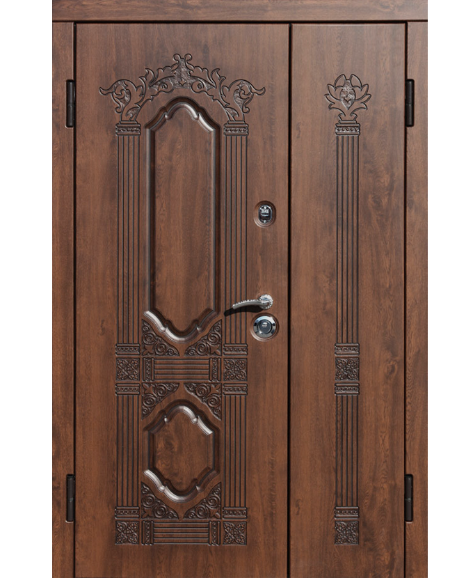 Дверь тамбурная железная входная МДФ 516