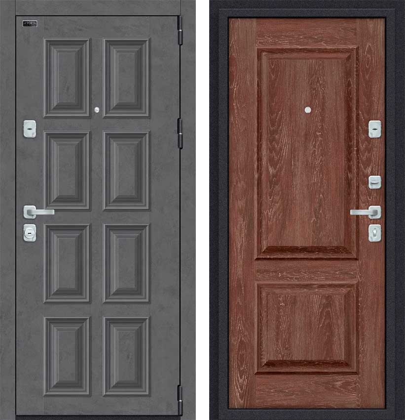 Дверь стальная входная утеплённая МДФ/МДФ 3130