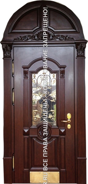 Железная входная дверь МДФ филёнчатый 0027 Железная входная дверь МДФ филёнчатый 0027