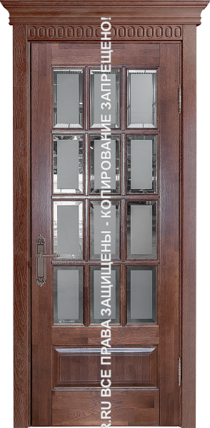 Дверь металлическая МДФ со стеклом 3081 Дверь металлическая МДФ со стеклом 3081