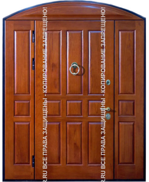 Металлическая арочная дверь МДФ/МДФ 3162 Металлическая арочная дверь МДФ/МДФ 3162