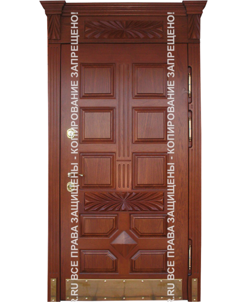 Железная входная дверь МДФ филёнчатый 0013 Железная входная дверь МДФ филёнчатый 0013