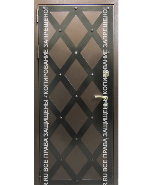 Железная офисная дверь Порошок c ковкой 0016 Железная офисная дверь Порошок c ковкой 0016