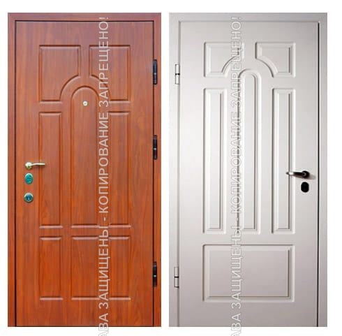 Железная входная дверь с терморазрывом МДФ 1906 Железная входная дверь с терморазрывом МДФ 1906