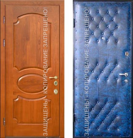 Стальная дверь МДФ/винилискожа 1666 Стальная дверь МДФ/винилискожа 1666