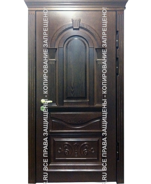 Дверь железная МДФ филёнчатый 0016 Дверь железная МДФ филёнчатый 0016