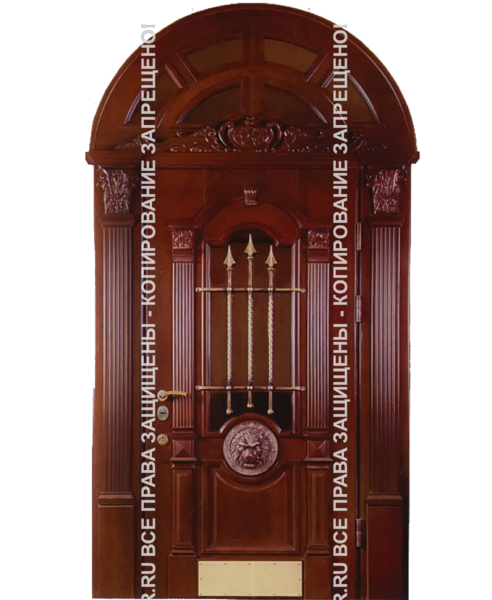 Стальная арочная дверь МДФ 1136 Стальная арочная дверь МДФ 1136