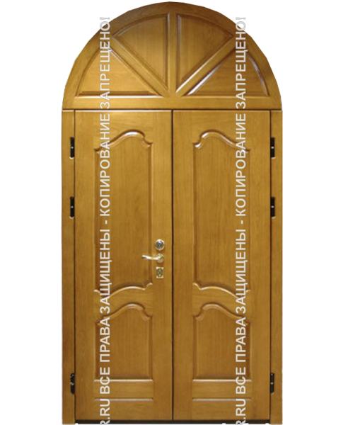 Железная входная арочная дверь МДФ 1113 Железная входная арочная дверь МДФ 1113