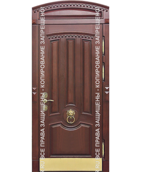 Дверь железная входная арочная МДФ 1124 Дверь железная входная арочная МДФ 1124