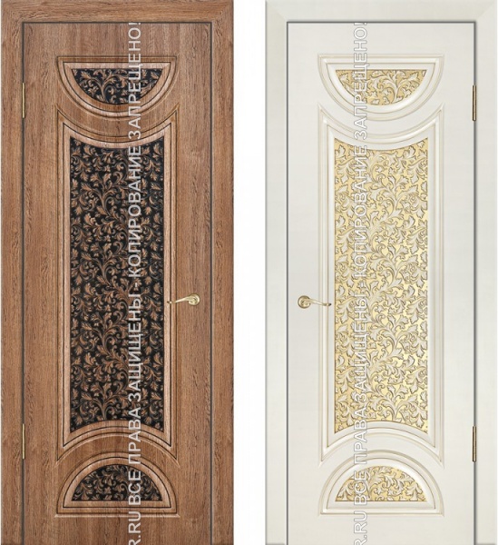 Металлическая дверь МДФ со стеклом 3085 Металлическая дверь МДФ со стеклом 3085