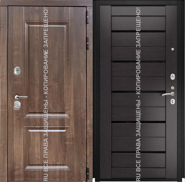 Металлическая входная дверь МДФ 3057 Металлическая входная дверь МДФ 3057