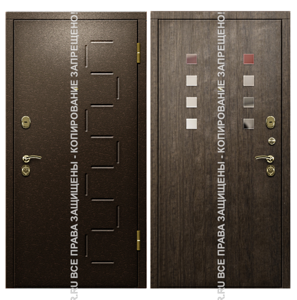 Металлическая офисная дверь порошок/МДФ 4007 Металлическая офисная дверь порошок/МДФ 4007